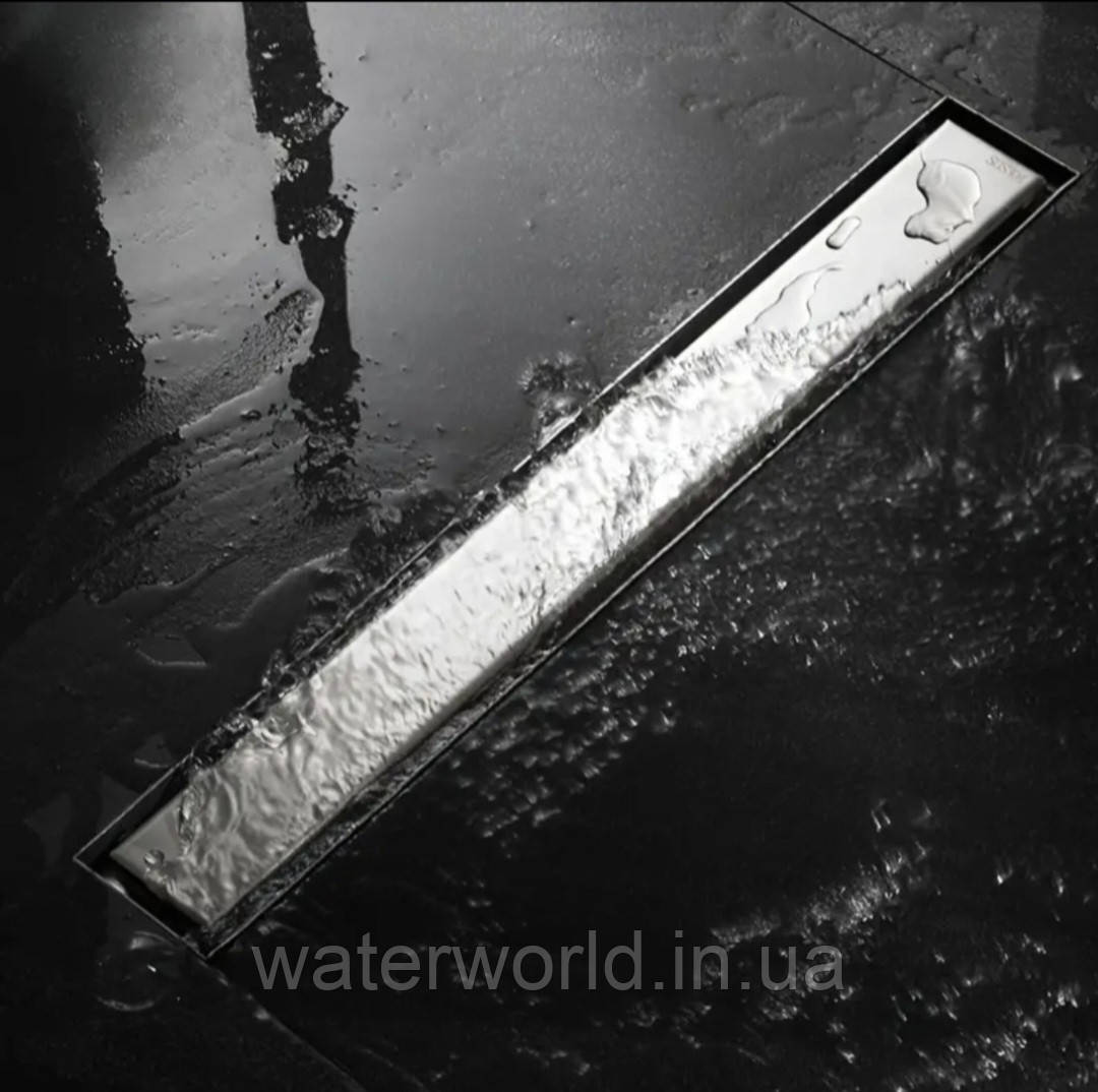 Лінійний душовий трап під плитку ТМ.KOER FD30-70×900 мм із неіржавкої сталі sus304 з комбінованим закривом