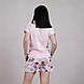Комплект футболка + шорти "Квіти-рожевий колір" 48-60р., фото 2