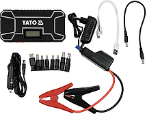 Пуско-зарядна батарея бустер (jump starter, power bank) 12000mAh 300/500A YATO YT-83082, фото 5
