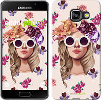 Чехол на Samsung Galaxy A3 (2016) A310F Девушка с цветами v2 "3569c-159"