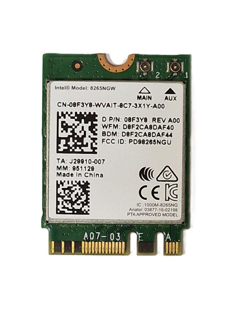 Wi-Fi адаптер (модуль) Intel Model: 8265NGW (08F3Y8) 802.11 b,g,n, / Mbps 2,4GHz/5GHz | Б/В