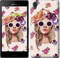 Чохол на Sony Xperia C4 Дівчина з квітами v2 "3569u-295"