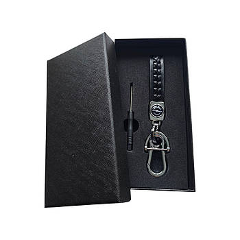 Брелок автомобільний шкіряний з карабіном Opel (Опель)