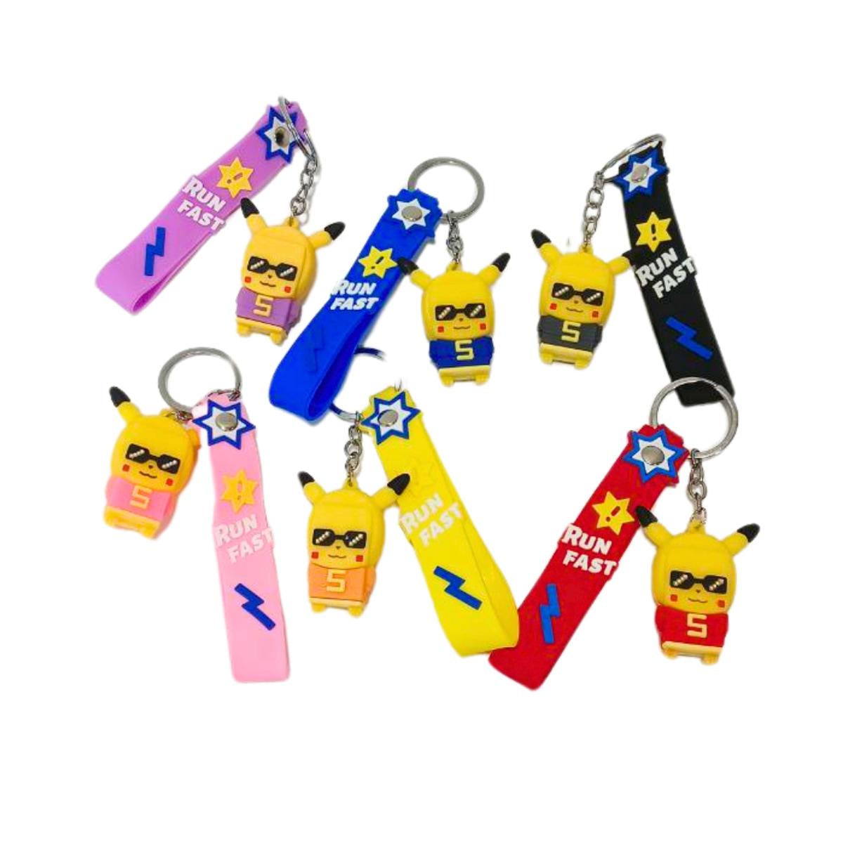 Брелок гумовий Пікачу супермен 5 см, асорті NoВТ-3200, фото 1
