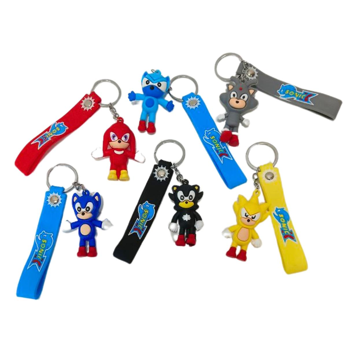 Брелок гумовий Герой Сонік 6 см зі стрічкою, асорті NoВТ-3214, фото 1