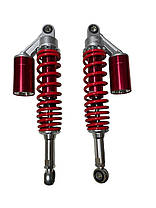 Амортизатори мотоцикл 345 мм із підкачуванням червоні, фото 3