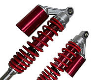 Амортизатори мотоцикл 345 мм із підкачуванням червоні, фото 4