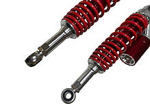 Амортизатори мотоцикл 345 мм із підкачуванням червоні, фото 5