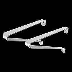 Кронштейн 400х300 2 шт для бетонних мийок та стільниць з рукомийниками, раковинами, мийками KML-03 білий