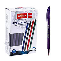 Ручка кулькова фіолетова 1 мм Unimax Spectrum UX-100
