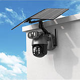 Поворотна IP-камера 360° Q5max Dual Lens Wi-Fi, 6 МП, чорна, з керуванням через програму i-cam+, фото 3