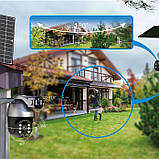 Поворотна IP-камера 360° Q5max Dual Lens Wi-Fi, 6 МП, чорна, з керуванням через програму i-cam+, фото 5