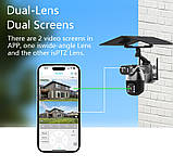 Поворотна IP-камера 360° Q5max Dual Lens Wi-Fi, 6 МП, чорна, з керуванням через програму i-cam+, фото 6
