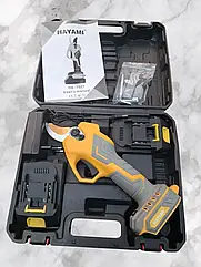 Акумуляторний секатор HAYAMI HA-1027 2 акб  30 мм різ