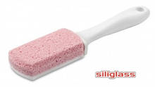 Пемза Siliglass Double Action Pink з ручкою (Іспанія)