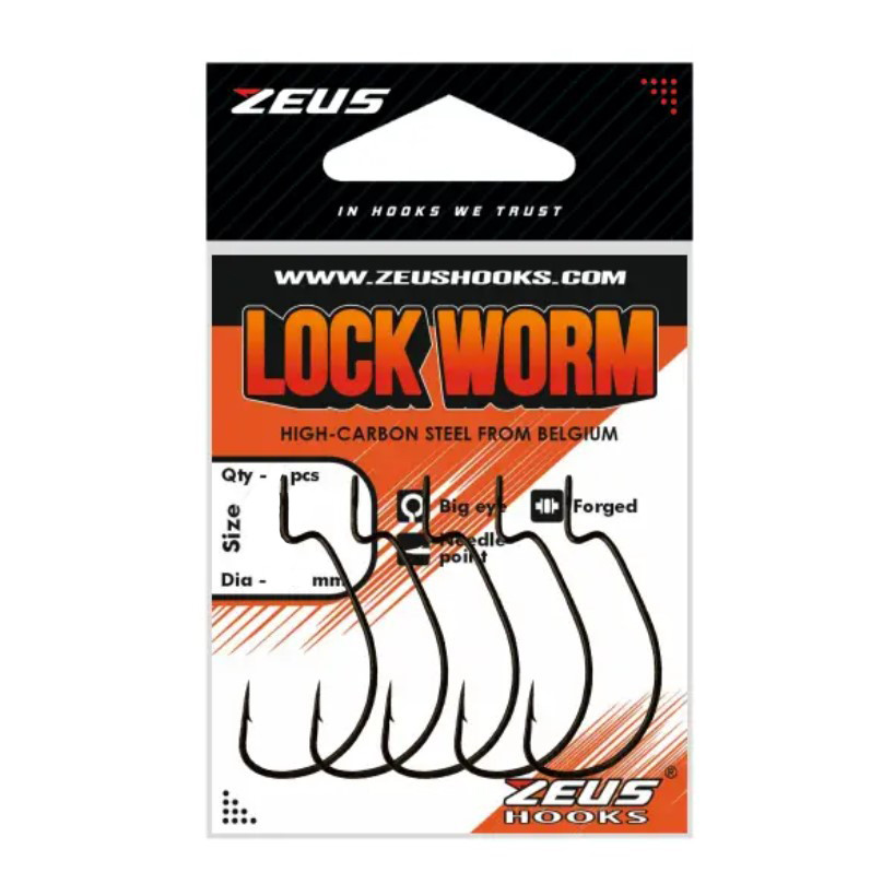 Офсетний гачок ZEUS Lock Worm №1 (5 шт/уп)