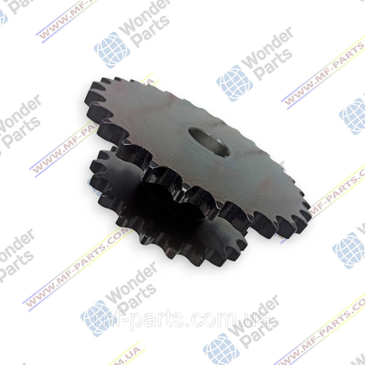 D28280225 зірочка подвійна (система Freeflow), АНАЛОГ, виробник WonderParts (EU), комбайн Massey Ferguson