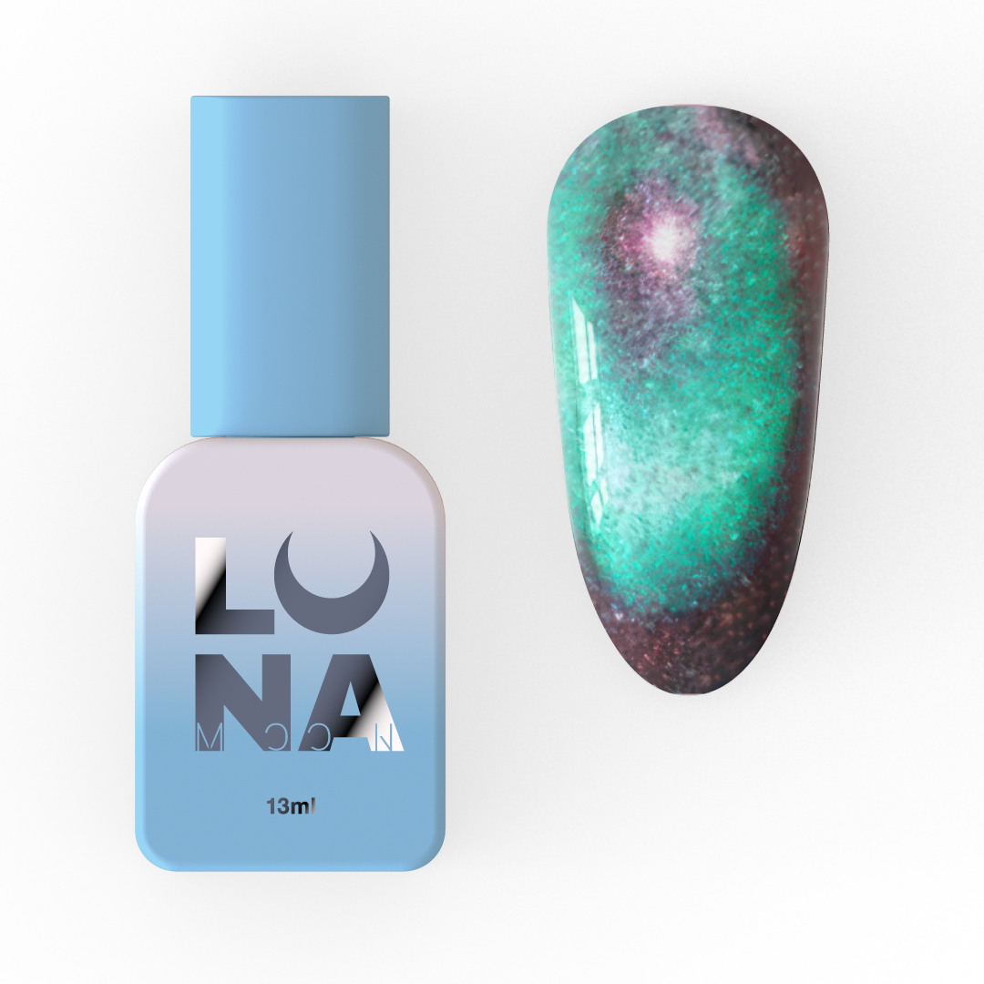 Гель-лак Luna Color Cat Eye No249, 13 мл (синьо-бірюзовий)