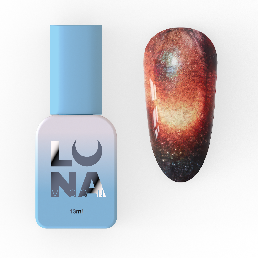 Гель-лак Luna Color Cat Eye No251, 13 мл (синьо-червоний)