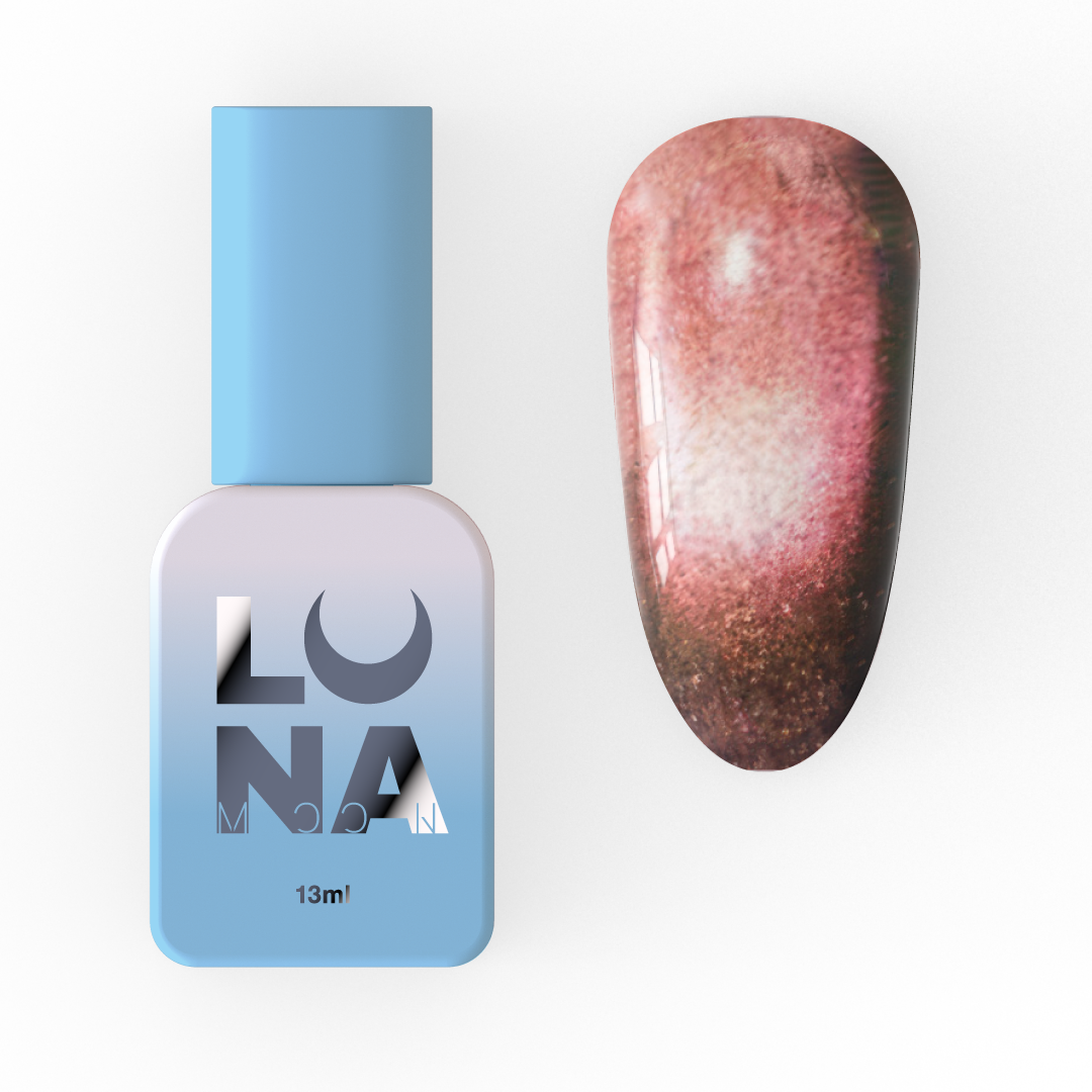 Гель-лак Luna Color Cat Eye №252, 13 мл (золото-розовый)