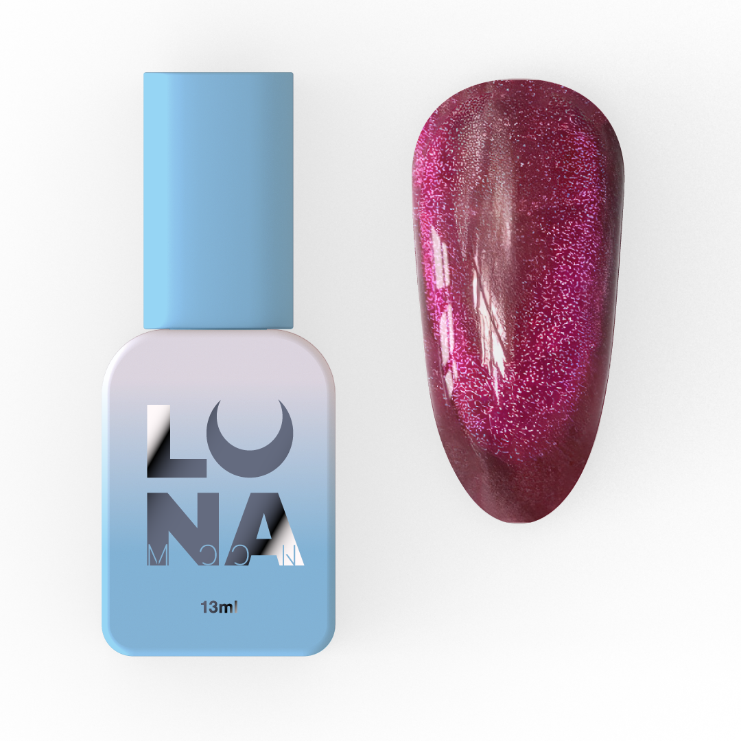 Гель-лак Luna Color Cat Eye No254, 13 мл (малиновий)