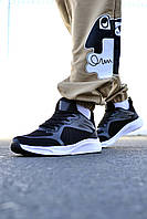 Легкие мужские кроссовки на весну лето Midnight Drive Light Black, Спортивные черные кроссовки сетка