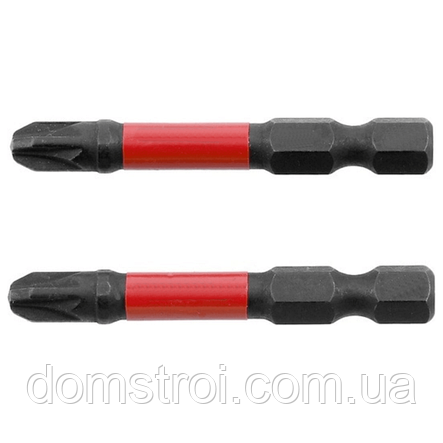 Біта (2 шт) PZ3x50 YATO YT-77975 1/4" S2, фото 3