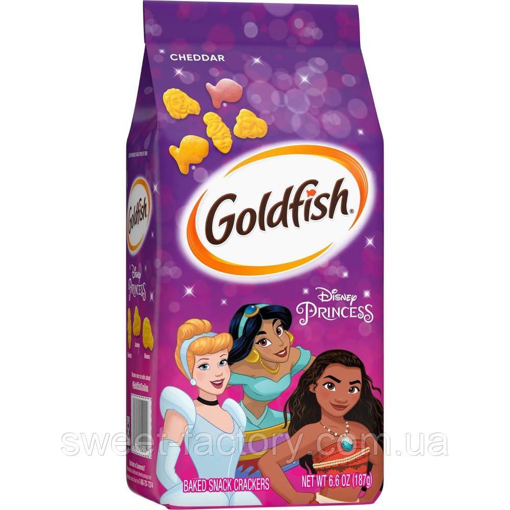 Крекер Goldfish Disney Princess Cheddar Crackers 187g, фото 1