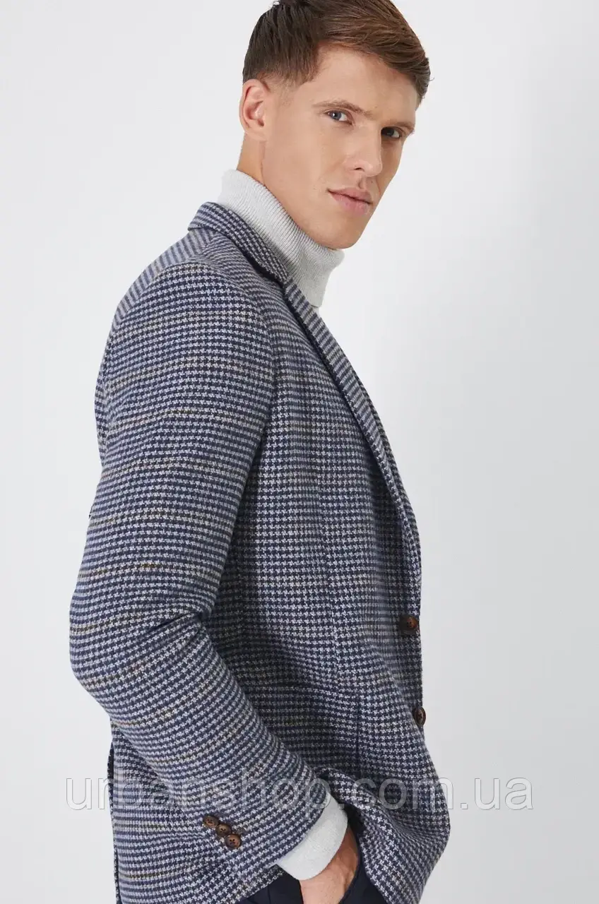 Urbanshop com ua Піджак з домішкою вовни Medicine чоловіча колір синій РОЗМІРИ ЗАПИТУЙТЕ