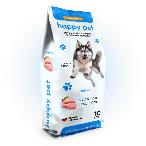 Сухий корм для активних собак Happy Pet з індичкою 20 кг
