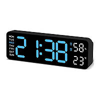 Настільний електронний годинник Mids з термометром і гігрометром.