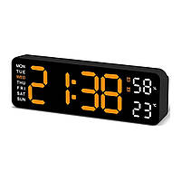 Настільний електронний годинник Mids з термометром і гігрометром.