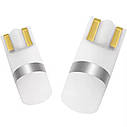 Комплект світлодіодних ламп NAPO LED T10-3030-1smd  W5W T10 колір світіння білий 4 шт, фото 4