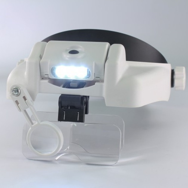 Лупа-очки бінокулярна з led-підсвіткою MG82000M (1x, 1.5x, 2.0x, 2.5x, 3.5x, комбінування)