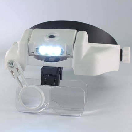 Лупа-очки бінокулярна з led-підсвіткою MG82000M (1x, 1.5x, 2.0x, 2.5x, 3.5x, комбінування), фото 1