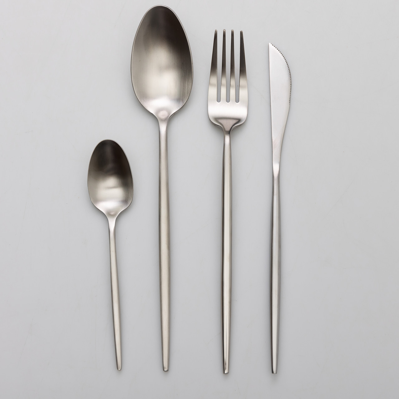 Набір столових приборів 24 предмети столовий набір на 6 персон Сріблястий, фото 1