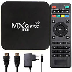 Smart TV приставка (4GB/64GB), MXQ 4K Pro / Приставка для цифрового телебачення / Smart TV приставка / Android TV