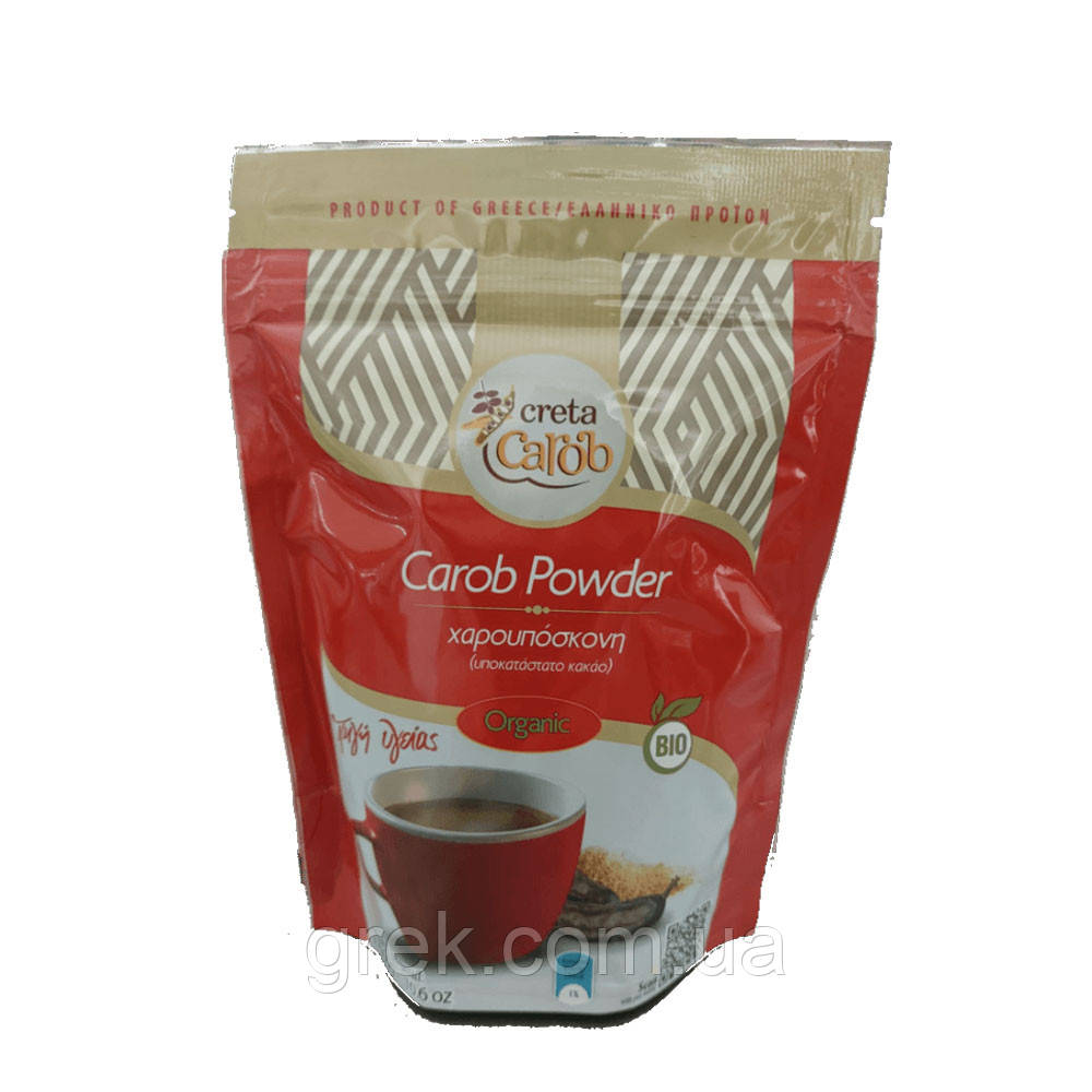 Порошок з органічного кероба (замінник какао) Creta Carob, 300 г, фото 1