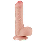Фалоїмітатор Sliding-Skin Dual Layer Dong 7" Flesh, фото 3