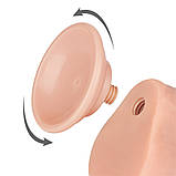 Фалоїмітатор Sliding-Skin Dual Layer Dong 7" Flesh, фото 6