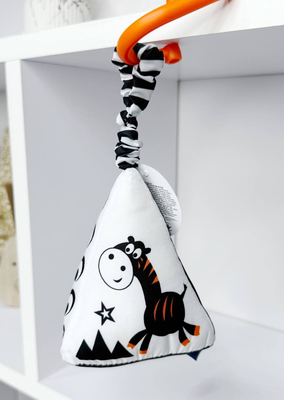 Іграшка на коляску, м'яка підвіска 9113A з дзвіночком, фото 1