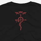 Футболка чорна Morze Fullmetal Alchemist (Сталевий Алхімік), фото 5