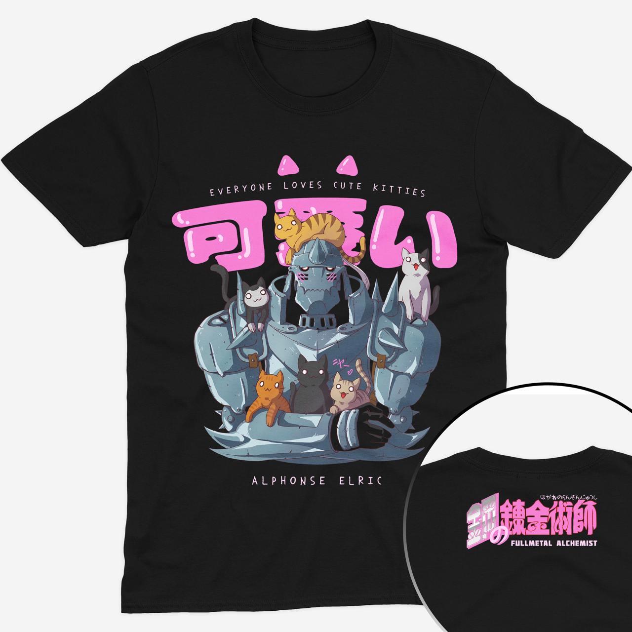 Футболка чорна Morze Fullmetal Alchemist (Сталевий Алхімік)