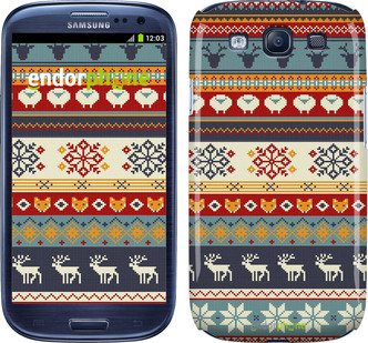 Чохол на Samsung Galaxy S3 i9300 Різдвяний орнамент "3303c-11"