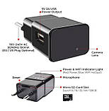 Міні WiFi камера зарядний пристрій 1080P Full HD з детектором руху циклічним записом чорна компактна для дому, фото 5