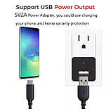 Міні WiFi камера зарядний пристрій 1080P Full HD з детектором руху циклічним записом чорна компактна для дому, фото 2