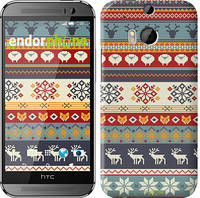 Чехол на HTC One M8 Рождественский орнамент "3303c-30"