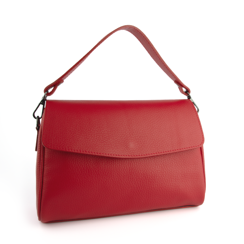 Сумка жіноча шкіряна на плече Virginia Conti 03834 червона, фото 1