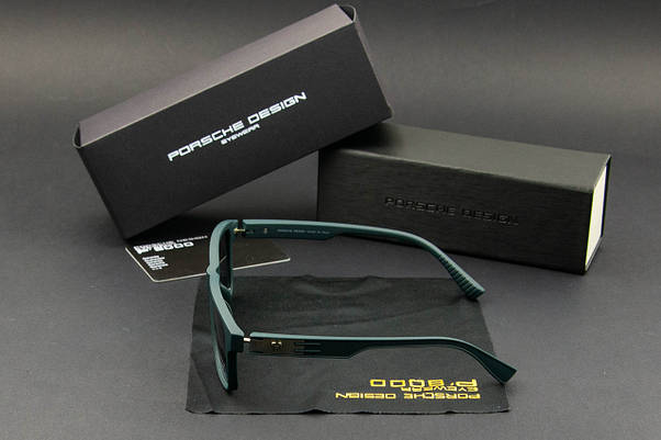 Окуляри чоловічі сонцезахисні Porsche Design поляризаційні (арт. P6699) зелений матовий, фото 5