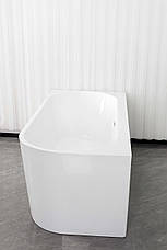 Окремостояча асиметрична акрилова ванна AquaStream INDRIA 170x75x58 ліва, фото 4